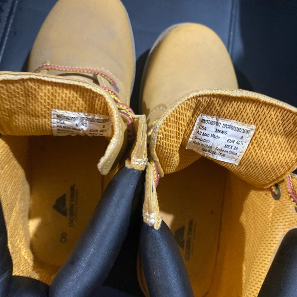 Yellow Lace-Up Boots - Picture 12 of 13